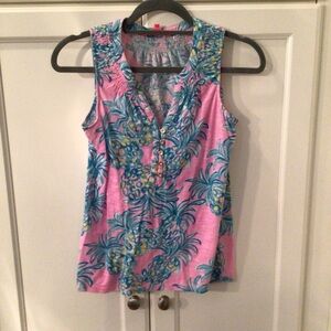 Lilly Pulitzer Essie pineapple top xs